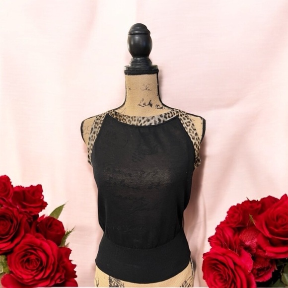 Giambattista Valli Paris Silk Leopard Blouse - Picture 1 of 10